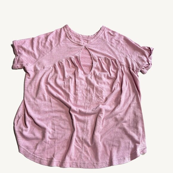 American Eagle Babydoll T-Shirt Pink-ish Purple Size Small Oversized - Picture 7 of 9